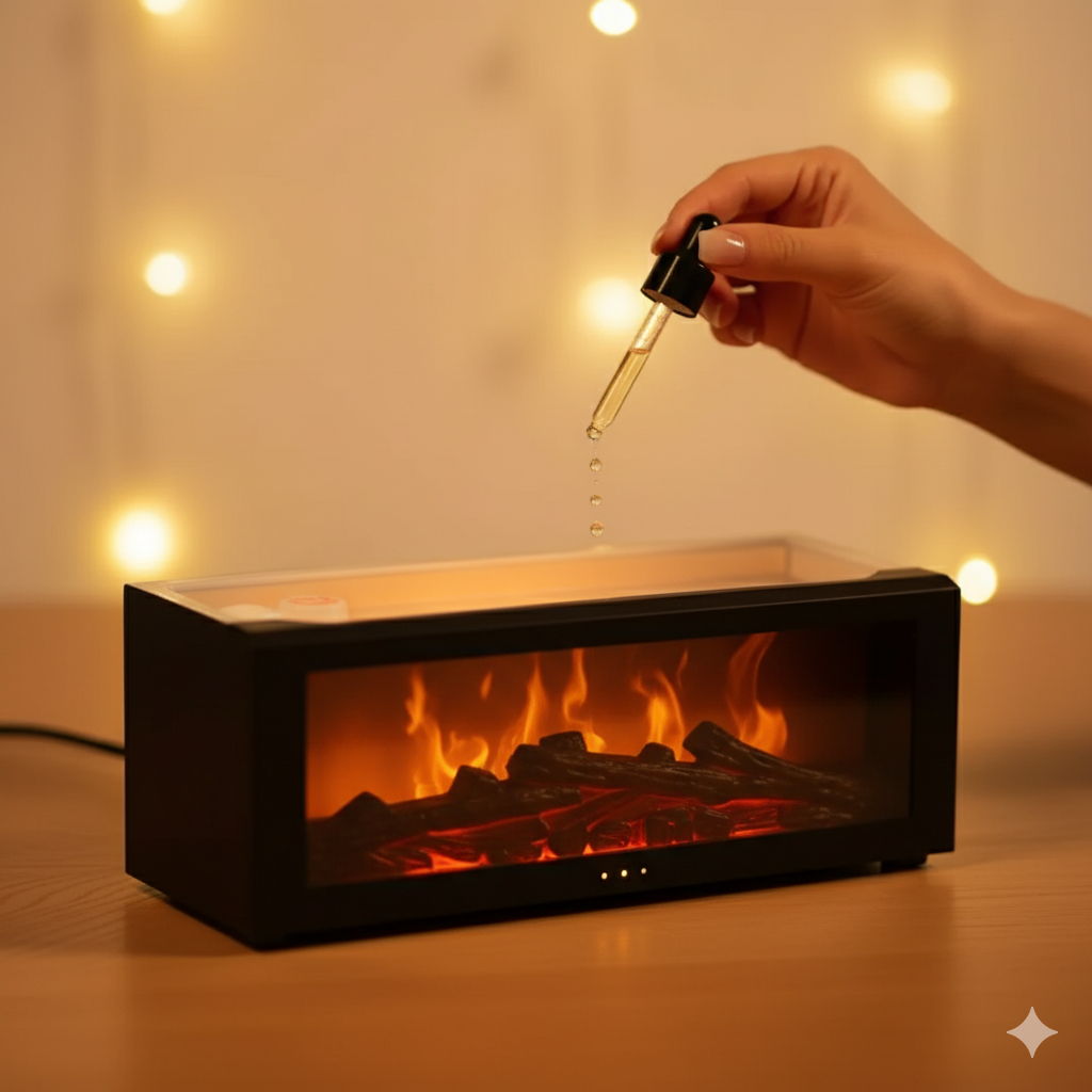 Świąteczny Dyfuzor Kominkowy LED